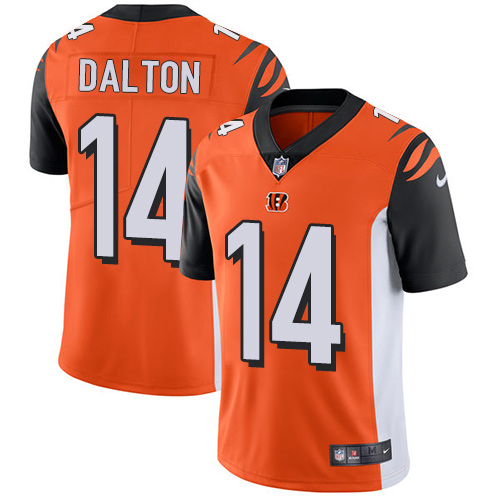 2019 men Cincinnati Bengals #14 Dalton orange Nike Vapor Untouchable Limited NFL Jersey->cincinnati bengals->NFL Jersey